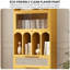 Bibliothèque moderne en bois et rotin simple-106326421
