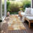 Caelan Orange Washable Indoor-Outdoor Rug - -1359743322