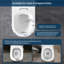 Family Toilet Seat With Removable Child Seat, Soft Close Quick Release Toilet Seat D Shape, Easy Top And Bottom Mounting With Adjustable Hinges, 2-In-1 Toilet Lid White