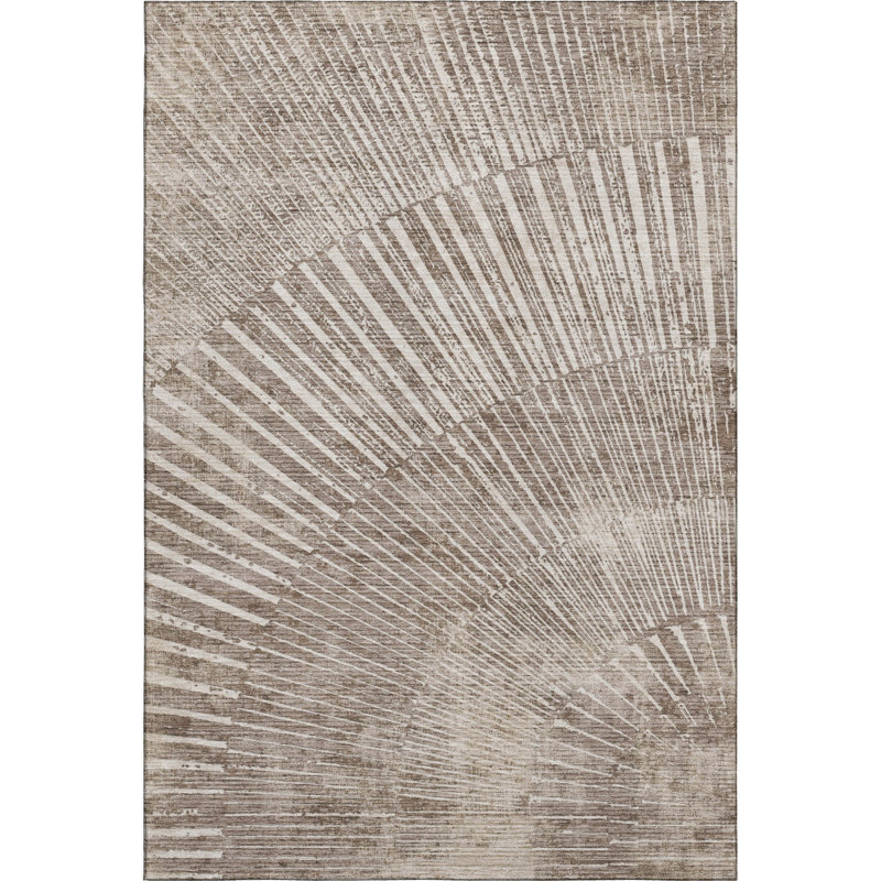 Cerrito Area Rug with Non-Slip Backing, Rectangle 3' x 5'