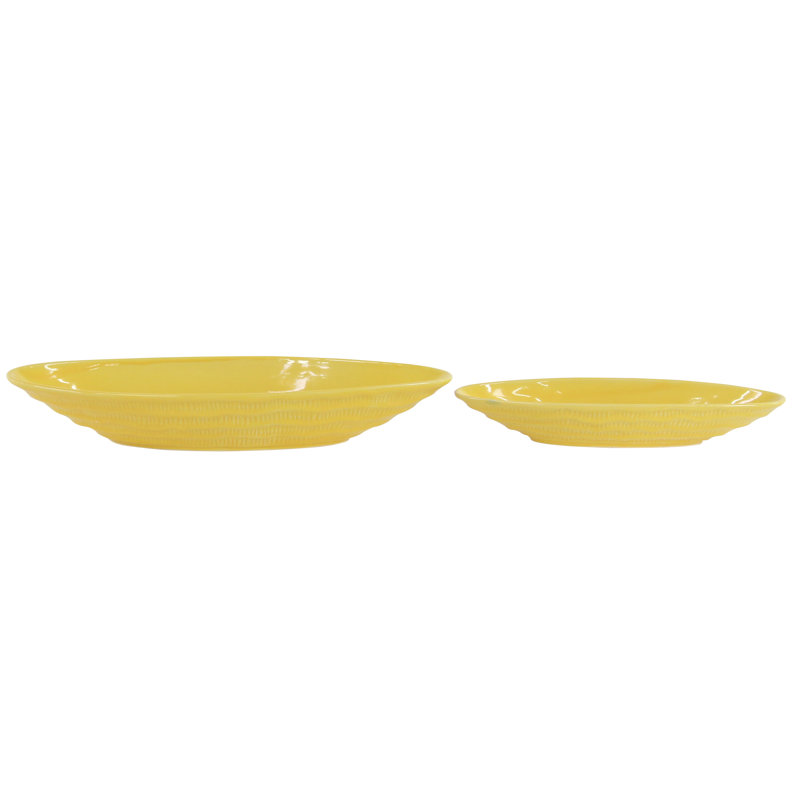 Hileman Ceramic Pot Planter, Yellow