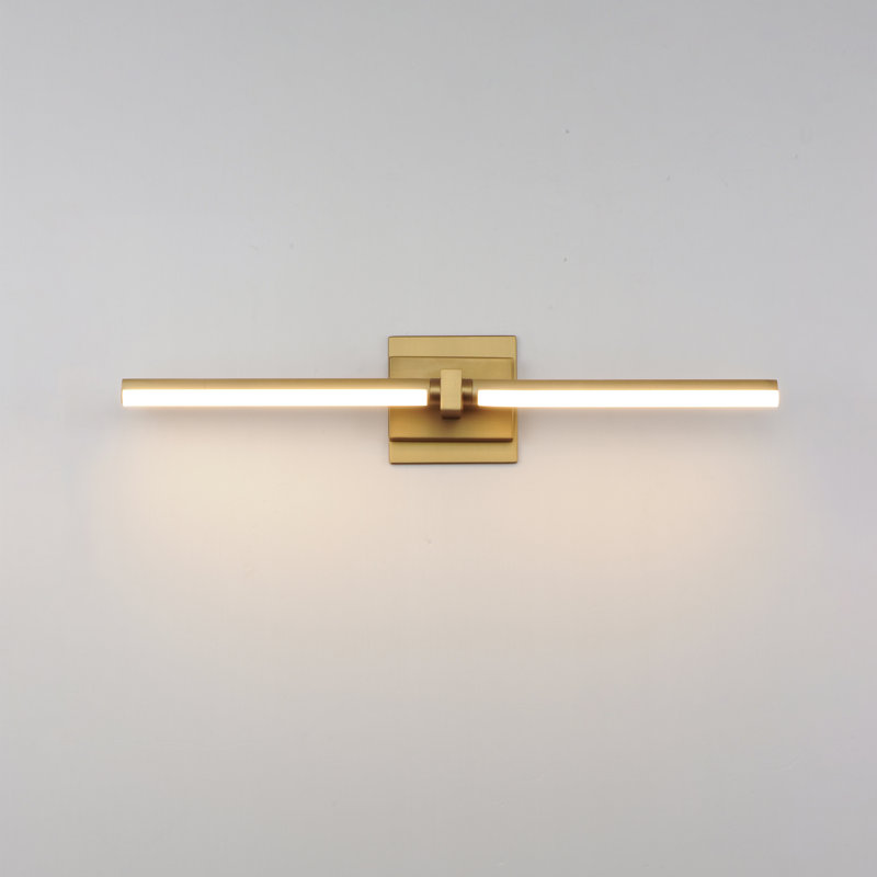 Aluminum LED Armed Sconce, Gold