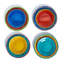 Set Of 4 Color Play Dinner Plates