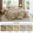 Best Seller Bedsure Cotton Fabric With Microfiber Inner Fill Comforter Set, 143TC-106246648-106246653