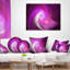 Pink Fractal Abstract - Coussin décoratif imprimé abstrait-30616647-30616651