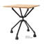 Ensemble de table de bout robuste en acier industriel noir