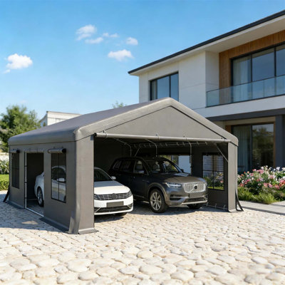 Heavy Duty Carport With UPF30+ PE Cover And Reinforced Frame For Multi-Use Outdoor Protection