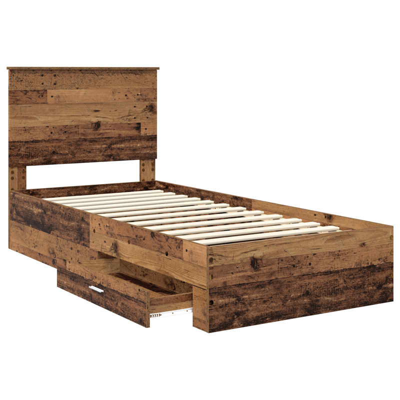 Bed, Old Wood, Single (3')