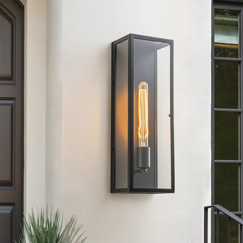 Ainsworth 18" H 1-light Clear Glass Shade Outdoor Wall Lantern
