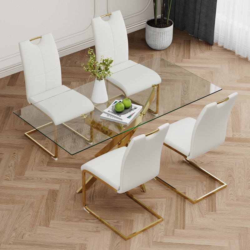 Table en verre de style moderne