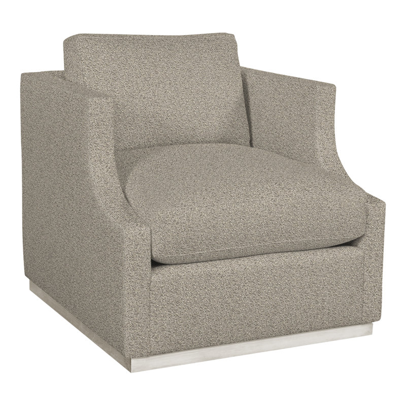 Thom Filicia Home 32" Wide Armchair, Tuck Cobalt Polyester Blend, Casa Blanca