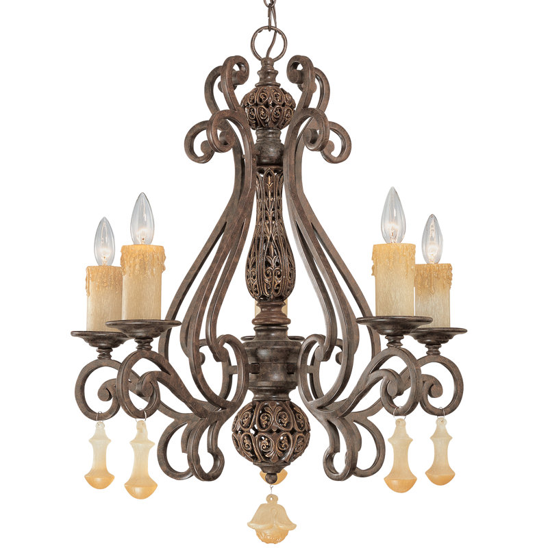 Riviera 5 - Light Dimmable Empire Chandelier