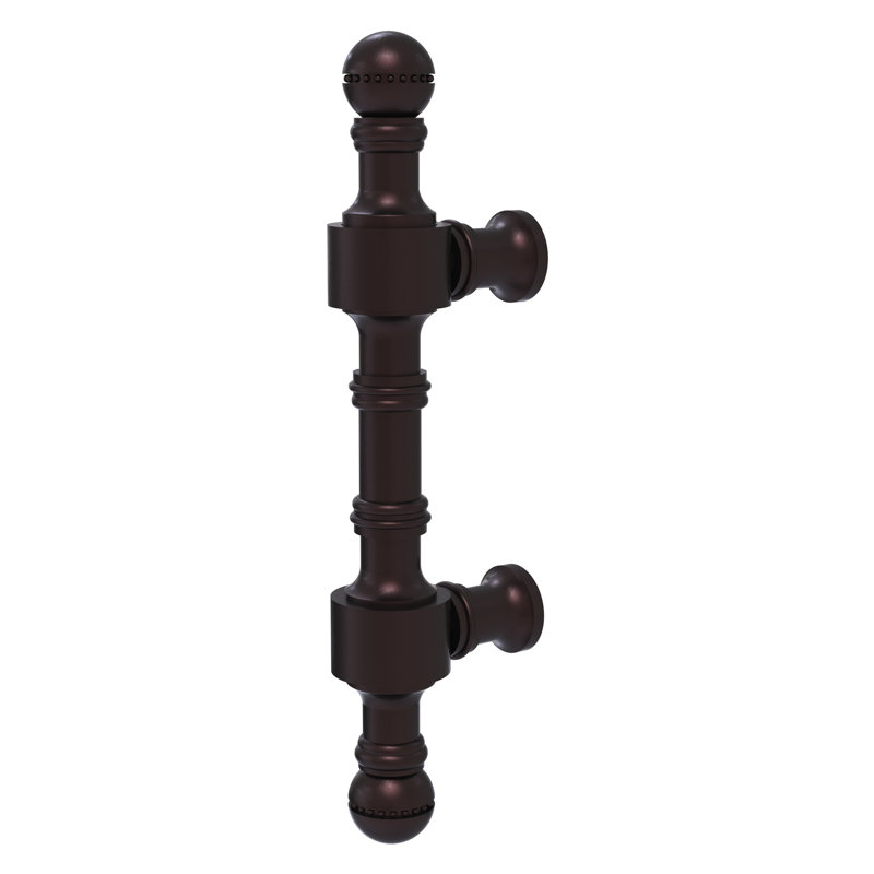 Poignée barre 3" au centre Godinez, Bronze antique