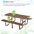 Picnic Table With Metal Frame-1578889361