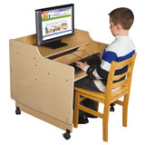 Adjustable Height Student Computer Desk