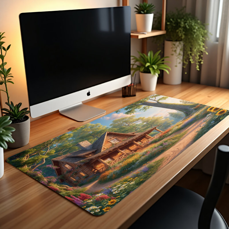 Polyester Desk Pad, 14.4x12.1
