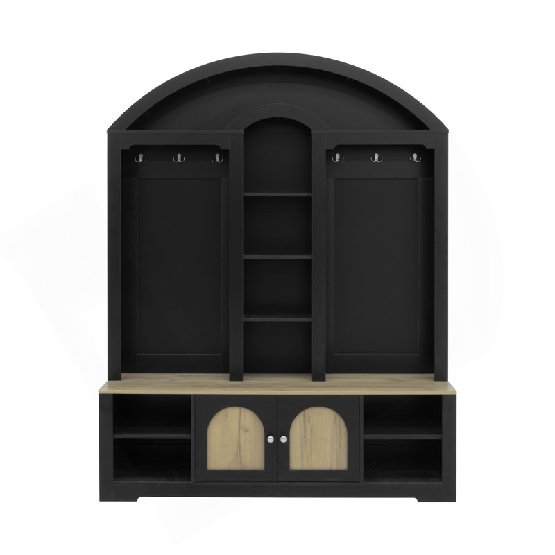 Multi-Functional Wardrobe/Entrance Wardrobe, Equipped With Shoe Racks, Clothes Hangers And Hooks. Wardrobe - A Wardrobe Is Made Of Sturdy Medium-Density Fiberboard With Modern Design And Practical Sto