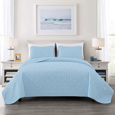Luca 3-Piece Lightweight Microfiber Oversized Bedspread Set