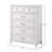 White 5 Drawer Chest