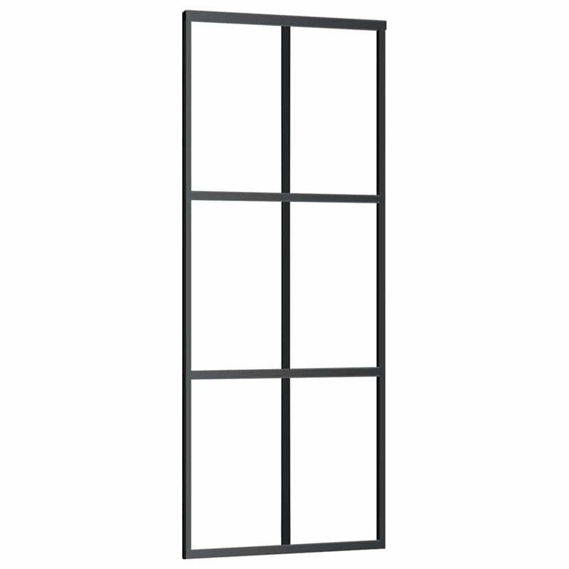 Metal and Glass Sliding Closet Doors, 29.9" x 80.7"