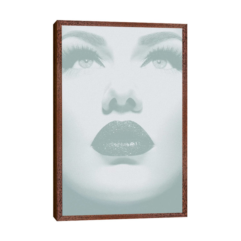 Lashes - Print on Canvas, Classic Brown Wood Framed, 66.04cm H x 45.72cm W x 3.81cm D
