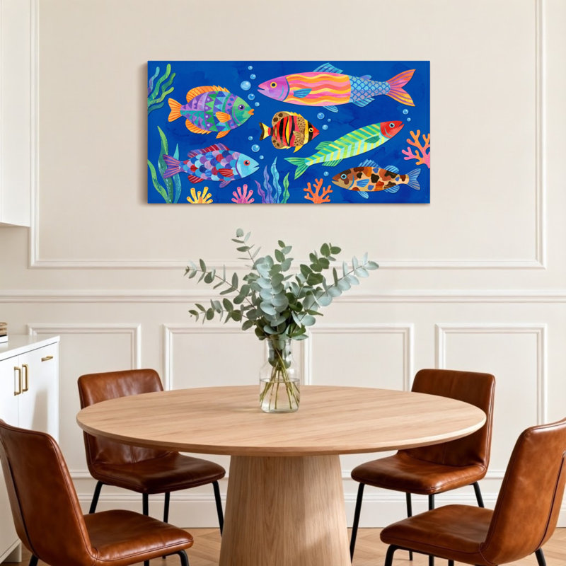 Animaux, poissons, corail, corail, scène sous-marine, H 28 po x l 58 po