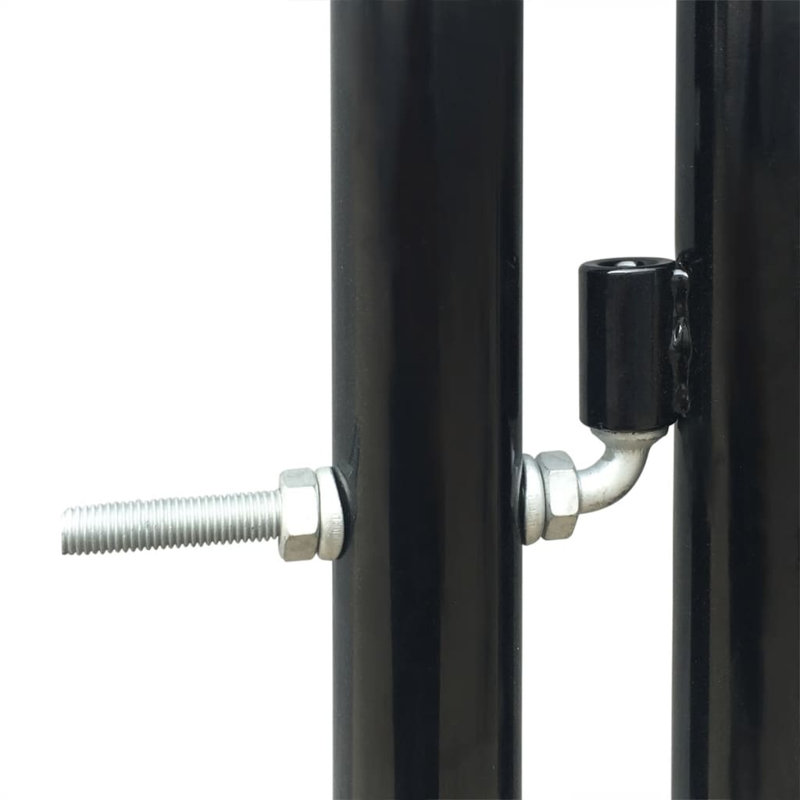 Crabtree Metal Door Fence Garden Mesh Gate with Lock Patio Fencing Terrace, 300 x 175 cm
