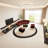 Semi-circular arc  negotiating sofa