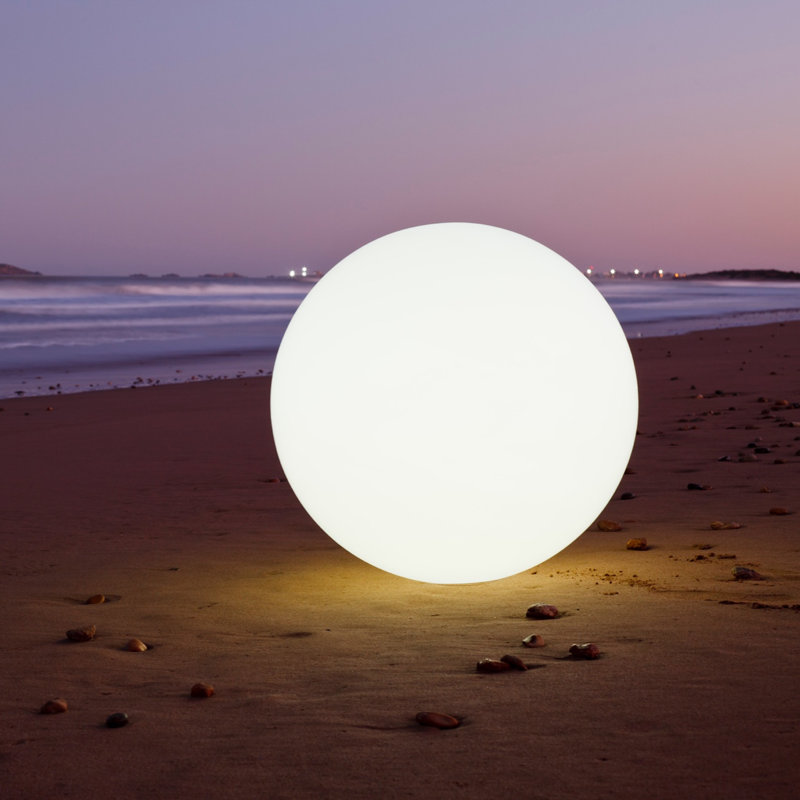 Globe LED Outdoor Floating Light, 19.7" H x 19.7" W x 19.7" D
