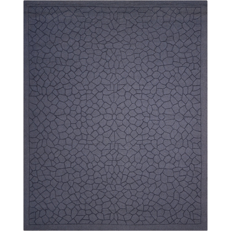 Tapis lagon touffeté à la main Garofina, Rectangle 3 pi 6 po x 5 pi 6 po