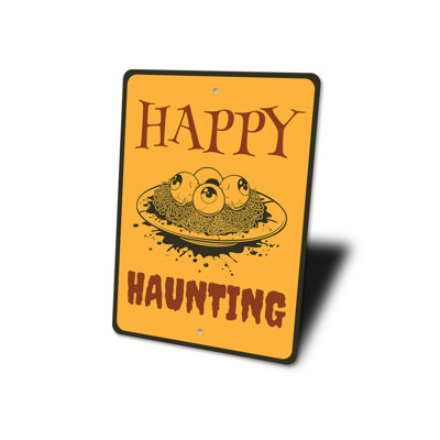 Panneau en aluminium «Happy Haunting»