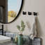 Cintre mural robuste Kishma, 100% métal, noir | Dimensions: 1,3 x 1,7 x 1,3 pouces | Supporte jusqu'à 6,6 lb | Fer teinté statique | Fixation murale facile avec vis | Idéal pour ranger des outils, des manteaux et plus encore