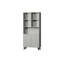 Carved 200cm H x 90cm W Wood Book Cabinet Bookcase