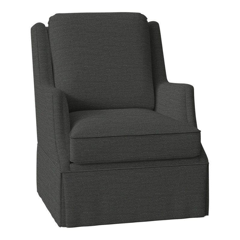 Savannah Swivel Wingback Chair, Perigold Ishi Anthracite