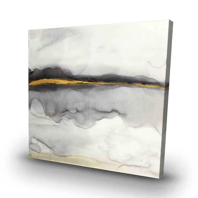 stripe abstract - 32"x32" art on canvas