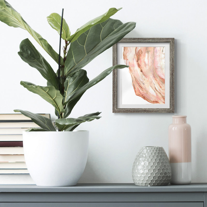 Rose Quartz II -Framed Print, Distressed, 28.5" H x 20.5" W