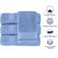 Ensemble de serviettes de bain de luxe 4 pièces Hamer - 100% coton turc, ultra doux et très absorbant, 30 po x 54 po, élégant design Dobby pour spa et maison-999982483