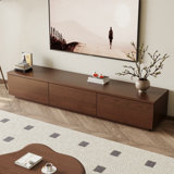 Jett Walnut veneer paint combination TV cabinet
