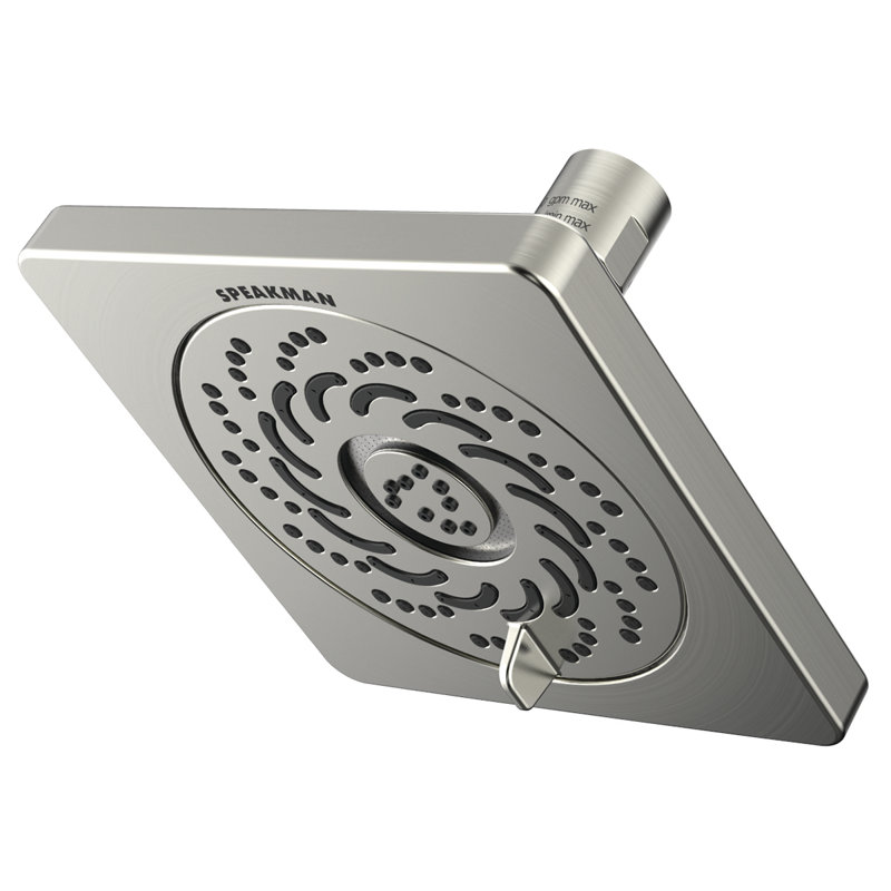 Kubos Exhilaration Shower Head, Brushed Nickel, 2.0 GPM