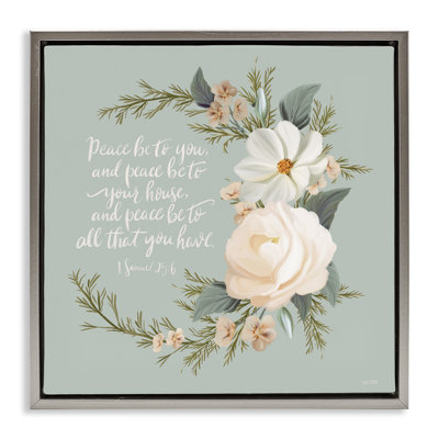 «Peace Be To You Prayer», art mural sur toile par Hollihocks Art