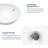 13" L x 13" W Modern Small Round Above Counter White Ceramic Vessel Bathroom Sink