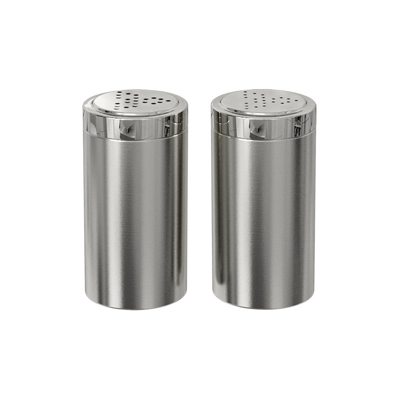 Salière et poivrière Jumbo | Finition argent, Argent