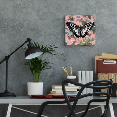 Butterfly Wallpaper Square' by Dean Russo Acrylic Glass Wall Art