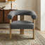  Chaise rembourrée avec accoudoirs demi-tonneau-752395746