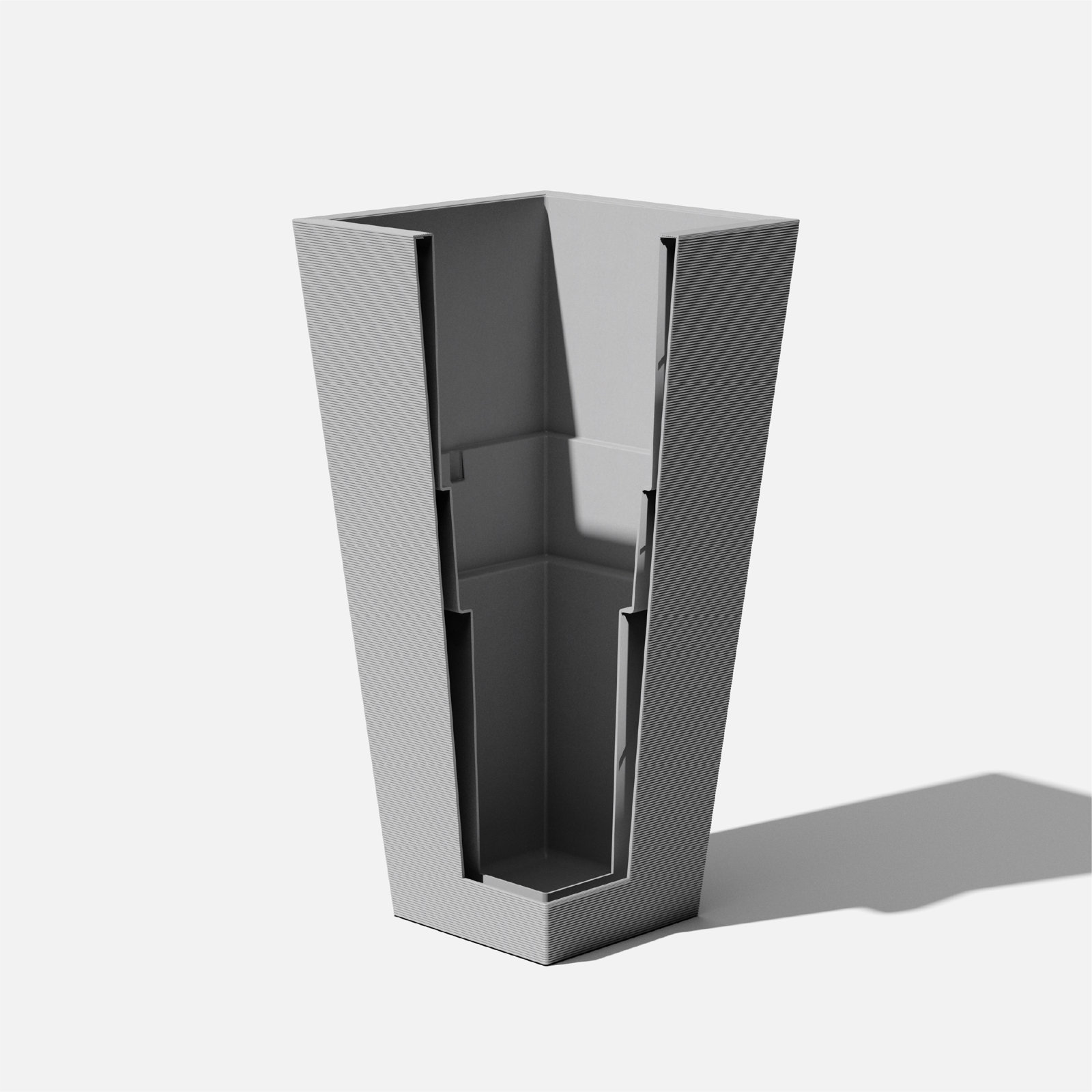 Pro Series 20" Pot Planter, Gray