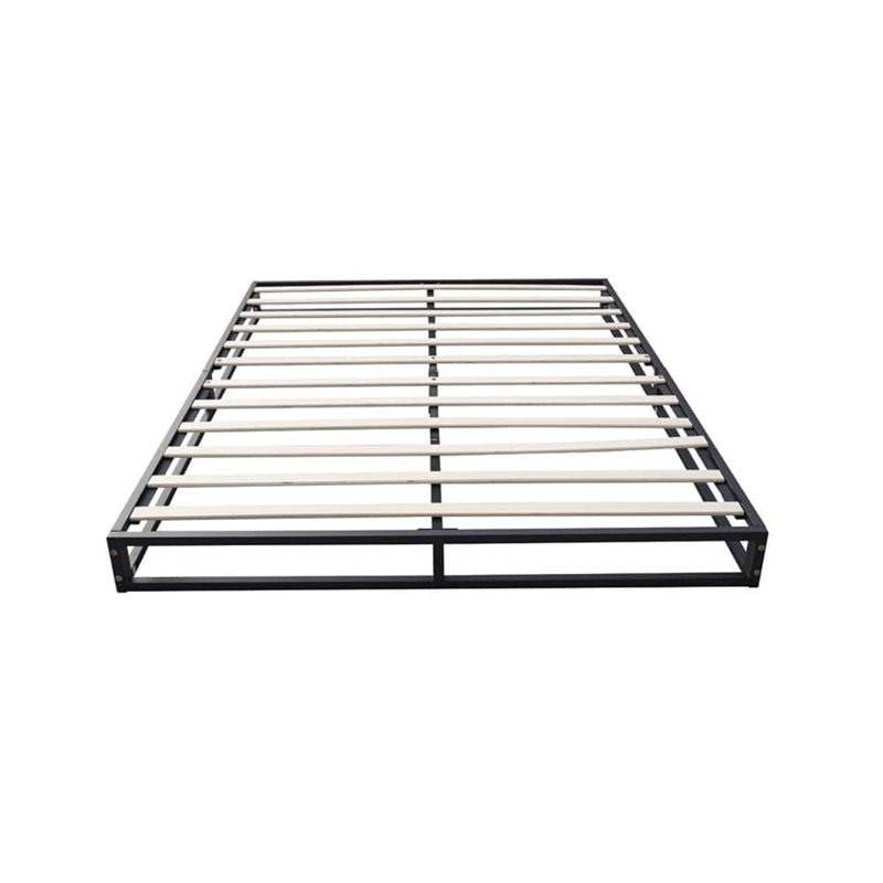 BASICS Metal Platform Bed Frame With Slatted Frame, Double (4'6)