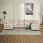 Modern U-Shaped 6-Seat Modular Sectional Sofa With 1 Ottoman & 3 Toss Pillows-1308454784
