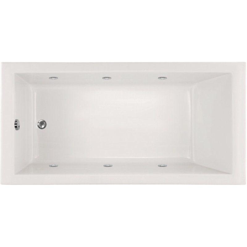 Lacey 72'' L Bathtub, White, Polished Brass