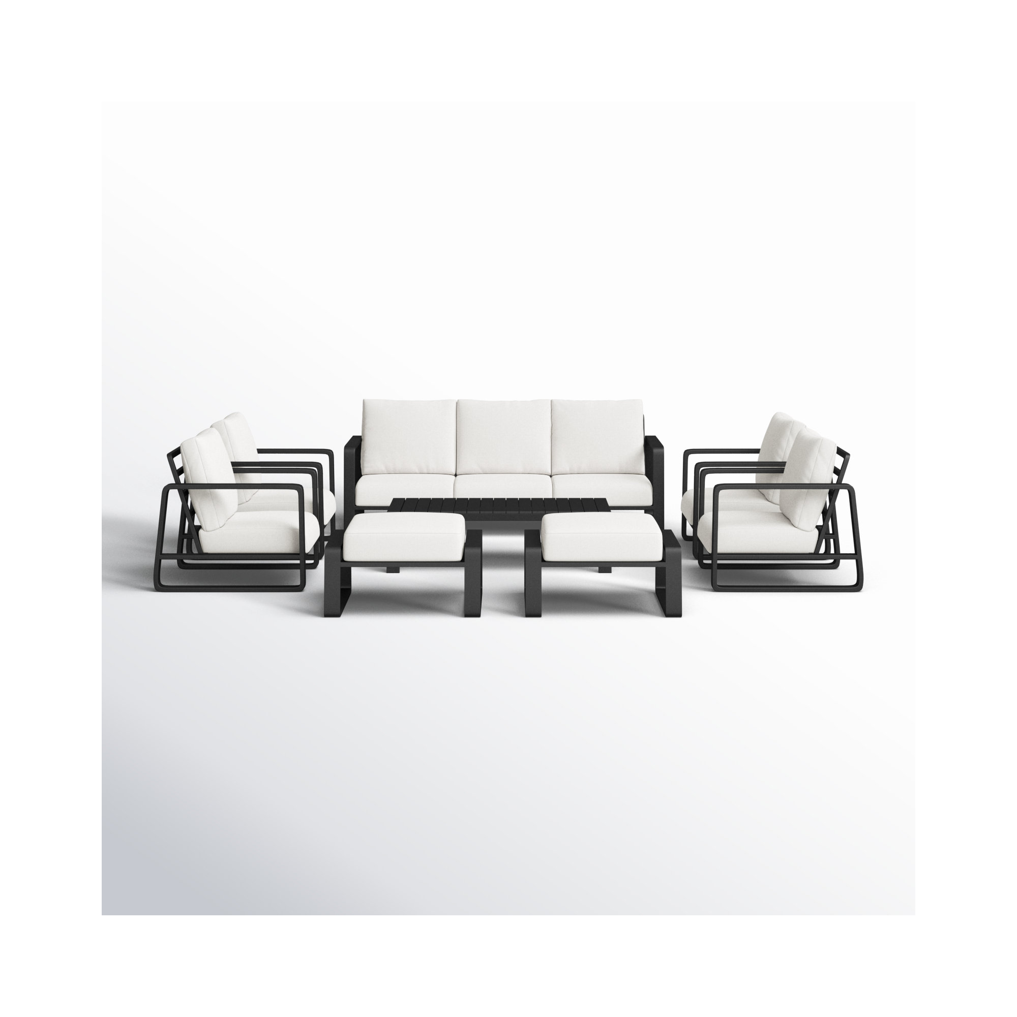 Leanna Outdoor Seating Group with Cushions, 4, Yes