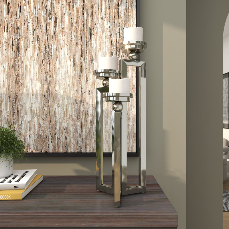 2 Piece Aluminum Tabletop Pillar Set